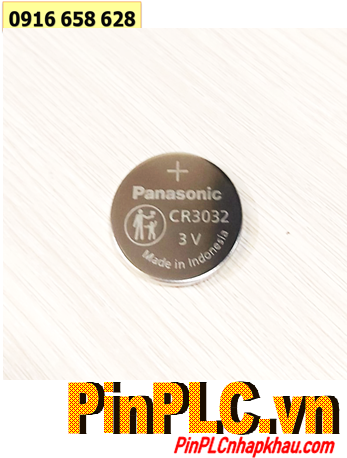 Panasonic CR3032, Pin 3v lithium Panasonic CR3032 Made in Indonesia